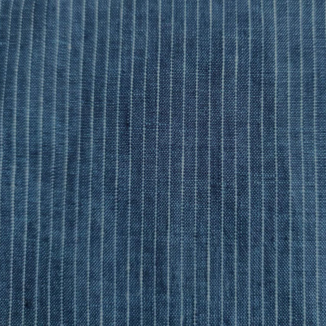 100% Linen Fabric Navy Stripe HY-L-76 – Huiyuan Fabric