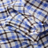 NEW Men's 100% Linen long Sleeve casual checked shirt