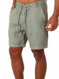 Solid-colored men's shorts with sweatpants